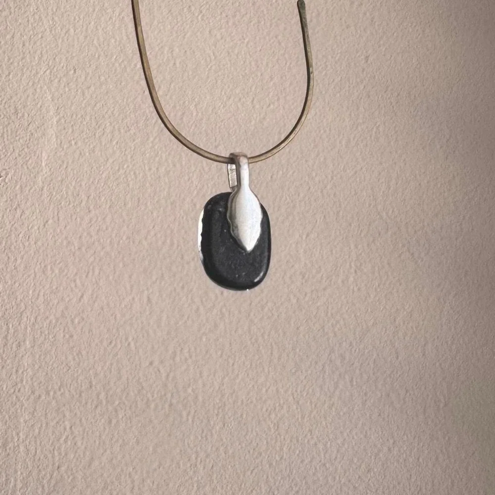 Dichroic Glass Pendant Small‎ Green
